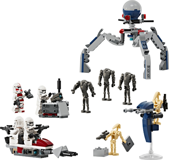 Slika LEGO® STAR WARS™ 75372 Bojni komplet: klonirani vojnik™ i bojni droid™