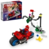 Slika LEGO® SUPER HEROES 76275 Utrka na motociklima: Spider-Man protiv Doca Ocka