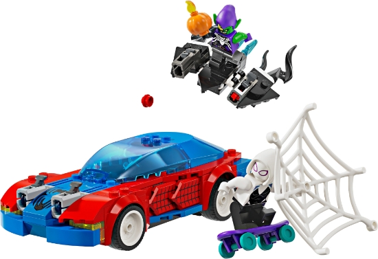 Slika LEGO® SUPER HEROES 76279 Spider-Manov trkaći auto i Venom Green Goblin