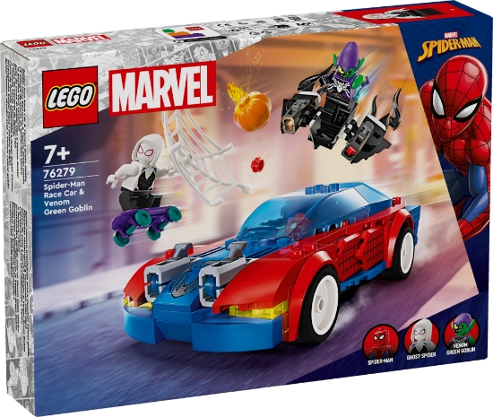 Slika LEGO® SUPER HEROES 76279 Spider-Manov trkaći auto i Venom Green Goblin