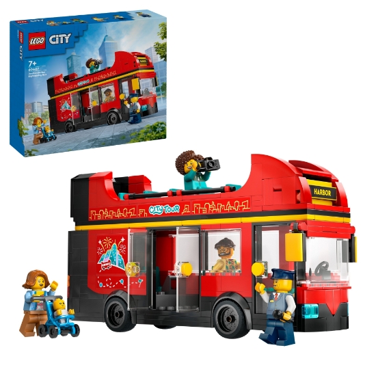 Slika LEGO®  CITY 60407 Crveni turistički autobus na kat  