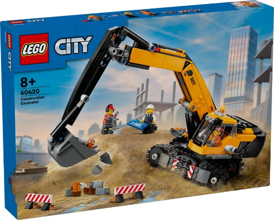 Slika LEGO® CITY 60420 Žuti građevinski bager  