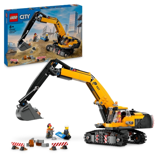 Slika LEGO® CITY 60420 Žuti građevinski bager  