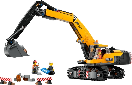 Slika LEGO® CITY 60420 Žuti građevinski bager  