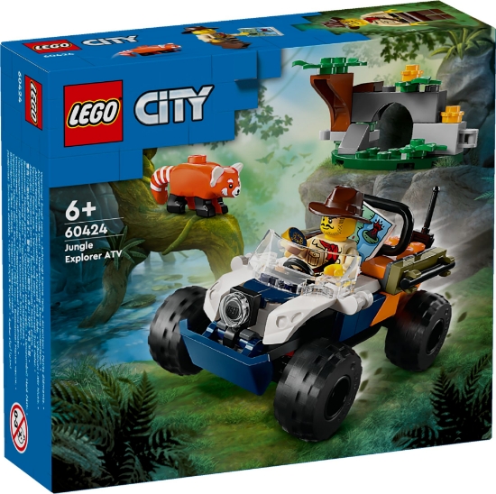 Slika LEGO® CITY 60424 ATV istraživača prašume s crvenom pandom   