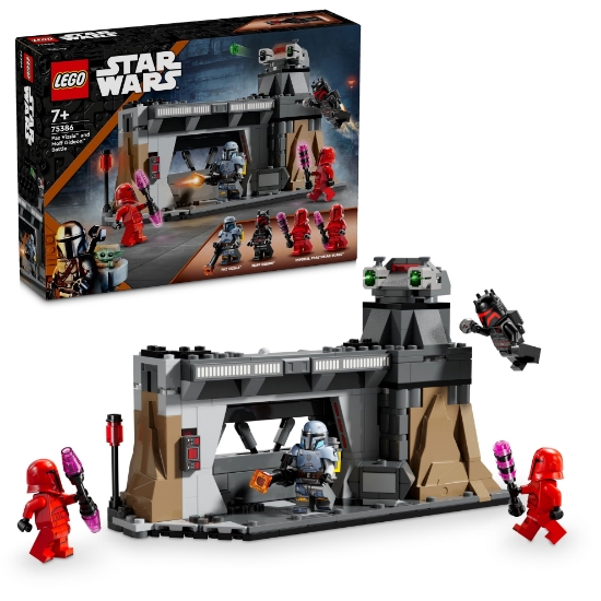 Slika LEGO® STAR WARS™ 75386 Paz Vizsla™ i Moff Gideon™ u borbi   