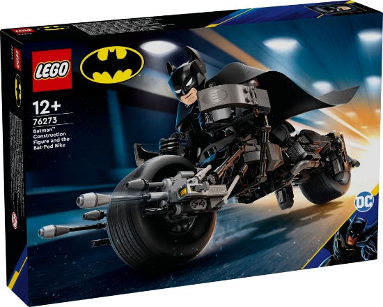 Slika LEGO® SUPER HEROES 76273 Složiva figura Batmana™ i motocikl Bat-Pod  