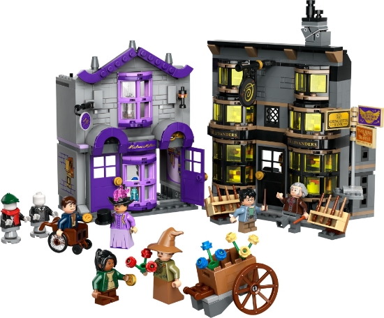 Slika LEGO® HARRY POTTER™ 76439 Ollivanderova trgovina™ i Butik gđe Malkin   