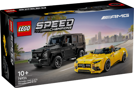 Slika LEGO® SPEED CHAMPIONS 76924 Mercedes-AMG G 63 in Mercedes-AMG SL 63  