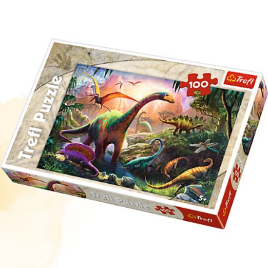 Slika  Puzzle dinosauri, 100 kom 16277 - TREFL