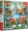 Slika  Puzzle dinosauri, 4u1 (12,15,20,24) 34609 - TREFL