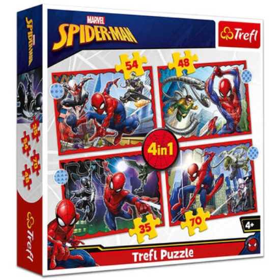 Slika Puzzle Spiderman, 4u1 (35,48,54,70) 34384 - TREFL 