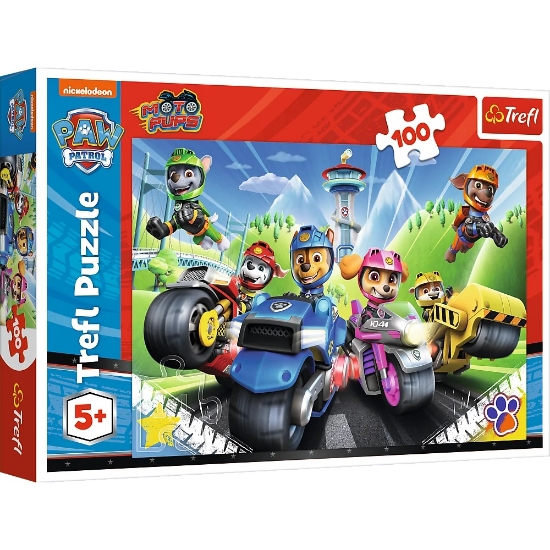 Slika Puzzle Paw Patrol na motorima, 100 kom 16430 - TREFL 