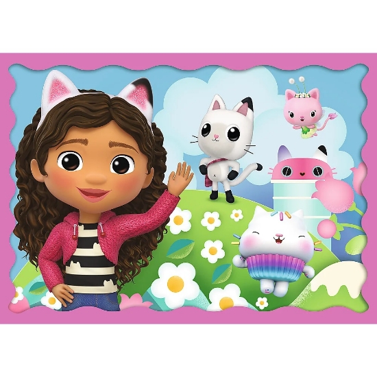 Slika  Puzzle Gabby's Dollhouse 4u1 (35,48,54,70) 34620 -TREFL