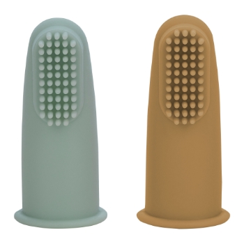 Slika Četkica za prst silikonska set zelena, smeđa 49478 - FREEON 