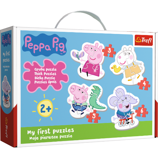 Slika  Baby puzzle Peppa Pig (3,4,5,6) 36086 -TREFL