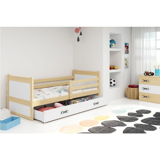 Slika BMS Rico krevet + ladica 190 x 80 cm, PINE