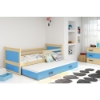 Slika BMS Rico krevet za 2 osobe 190 x 80 cm, PINE/plava