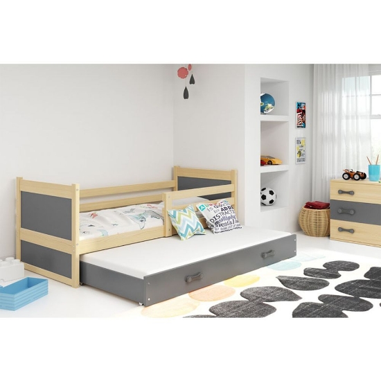 Slika BMS Rico krevet za 2 osobe 190 x 80 cm, PINE/grafit