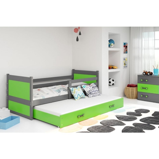 Slika BMS Rico krevet za 2 osobe 190 x 80 cm, GRF/zelena