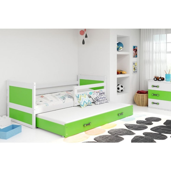 Slika  BMS Rico krevet za 2 osobe 200 x 90 cm, BIA/zelena