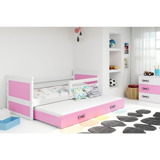 Slika BMS Rico krevet za 2 osobe 200 x 90 cm, BIA/roza