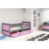 Slika BMS Rico krevet + ladica 200 x 90 cm, GRF/roza