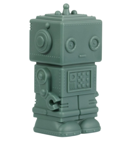 Slika A Little Lovey Company - Kasica Robot Dark Sage