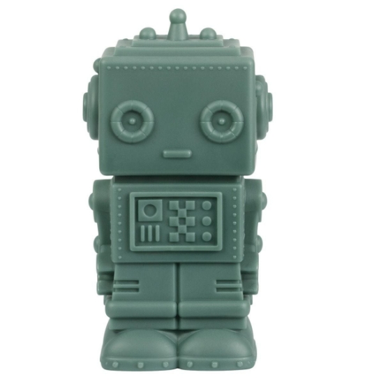 Slika A Little Lovey Company - Kasica Robot Dark Sage