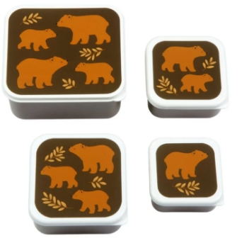 Slika Kutije za ručak i grickalice Bears - A Little Lovely Company