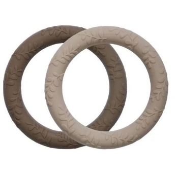 Slika Komplet 2 grizalice Leaves Taupe - A Little Lovely Company