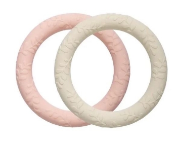 Slika Komplet 2 grizalice Leaves Strawberry Cream - A Little Lovely Company