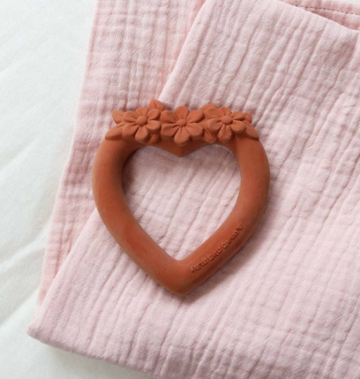 Slika Grickalica za bebe Sweet heart Terracotta - A Little Lovely Company