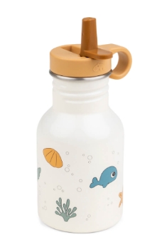 Slika Metalna bočica sa slamkom Sea Friends Bež - Done by Deer