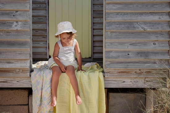 Slika Ljetna muslin dekica, Pastel Braids - Elodie