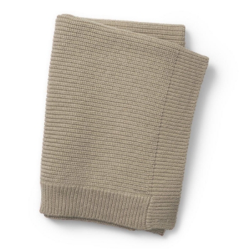 Slika Pletena vunena dekica Pure Khaki - Elodie