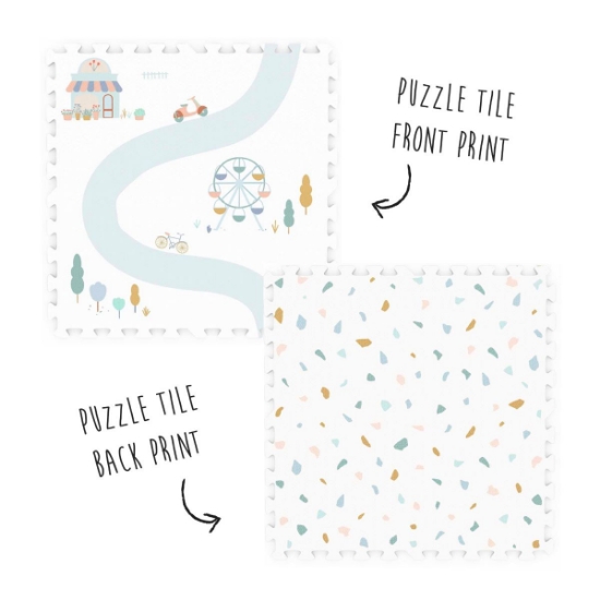 Slika Podloga za igru za djecu 2 u 1 Eeva  Village/Terrazzo Play&Go