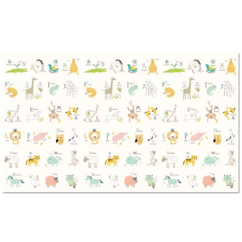 Slika Dvostrana podloga za igru Animals&Street 150x200 cm Fillikid 