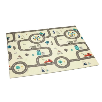 Slika Dvostrana podloga za igru Street Animals, 180 x 200 cm - Fillikid 