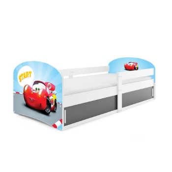 Slika BMS Luki 1 Start Cars krevet sa spremištem 160 x 80 cm, BIA 
