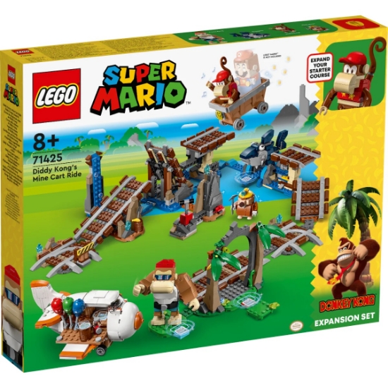 Slika LEGO® SUPER MARIO™ 71425 Vožnja rudarskim kolicima Diddyja Konga – proširena staza