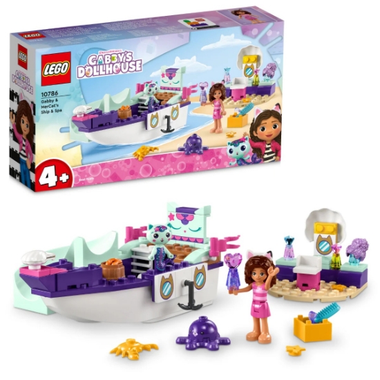 Slika LEGO GABBYS DOLLHOUSE 10786 Brod i spa Gabi i Mačkorene