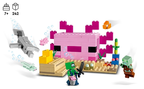 Slika LEGO® MINECRAFT® 21247 Kuća axolotl