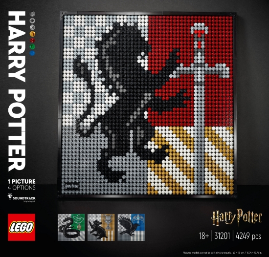 Slika LEGO® ART 31201 Harry Potter™ Grbovi škole Hogwarts™