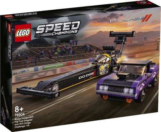 Slika LEGO® SPEED CHAMPIONS 76904 Mopar Dodge//SRT Top Fuel Dragster and 1970 Dodge Challenger T/A