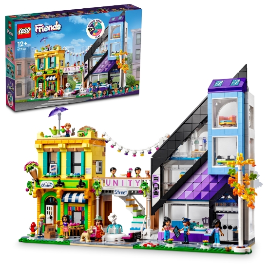 Slika LEGO® FRIENDS 41732 Cvjećarnice i dizajnerske trgovine u centru