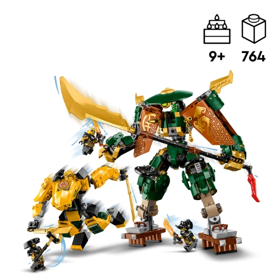 Slika LEGO® NINJAGO® 71794 Roboti Lloyda i Arina u timu ninja