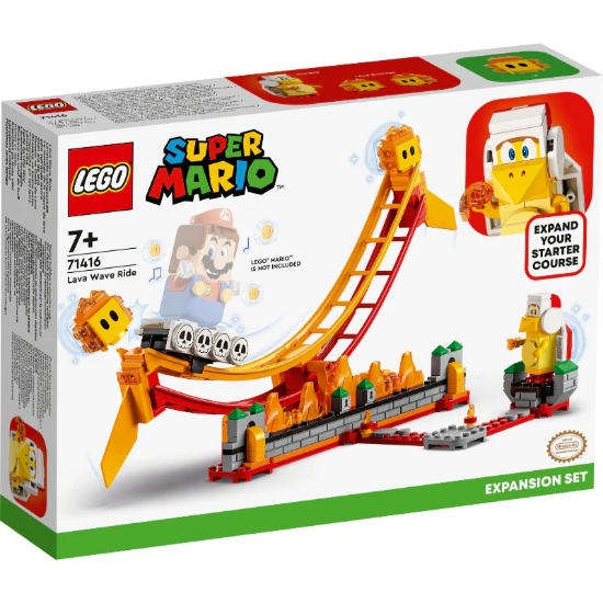 Slika LEGO® SUPER MARIO™ 71416 Vožnja na valu lave – proširena staza