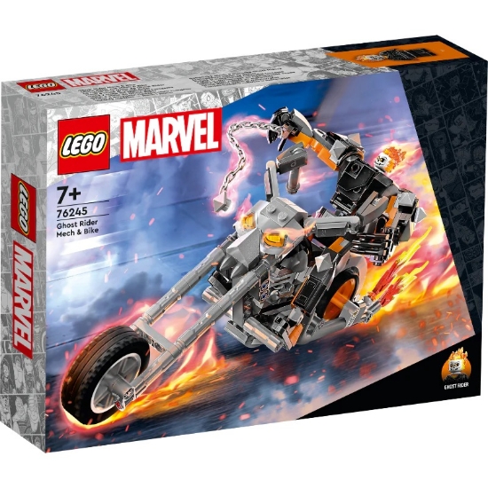 Slika LEGO® SUPER HEROES 76245 Ghost Riderova mehanika i motocikl