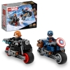 Slika LEGO® SUPER HEROES 76260 Motocikli Black Widow i Captaina Americe